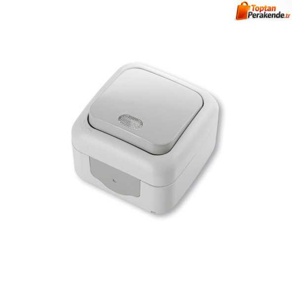 Viko Palmiye Gri Light Işıklı 90555514